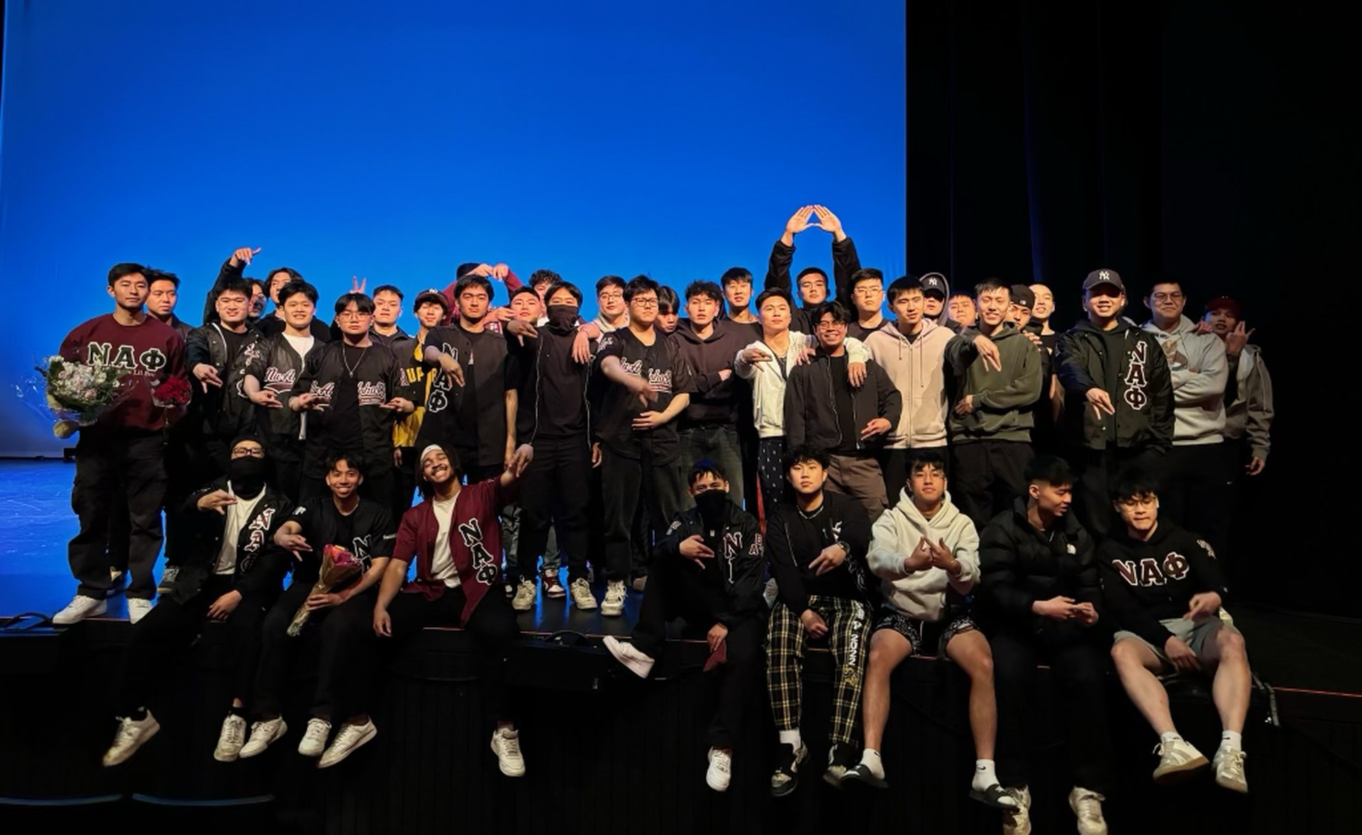 Nu Alpha Phi brothers together